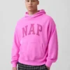 Vintagesoft-hoodie met logo voor volwassenen