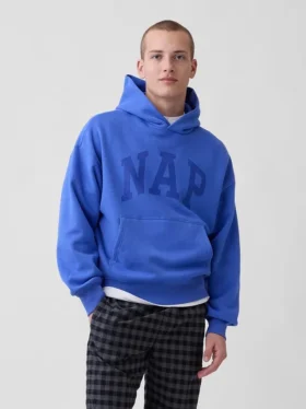 Vintagesoft-hoodie met logo voor volwassenen