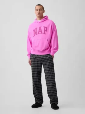 Vintagesoft-hoodie met logo voor volwassenen