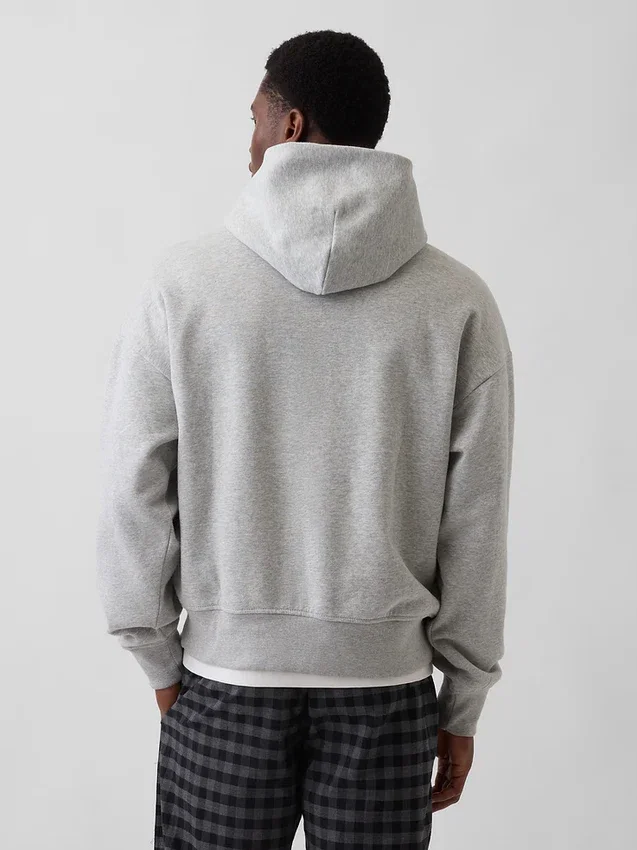 Vintagesoft-hoodie met logo voor volwassenen