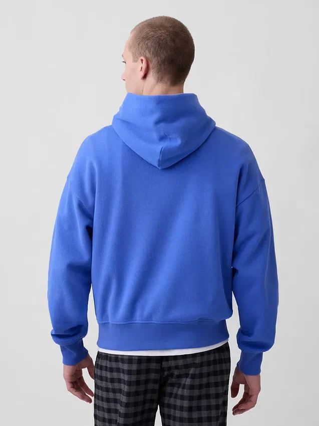 Vintagesoft-hoodie met logo voor volwassenen