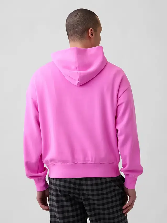 Vintagesoft-hoodie met logo voor volwassenen