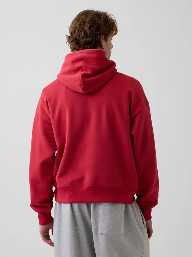 Vintagesoft-hoodie met logo voor volwassenen