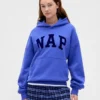 Vintagesoft-hoodie met logo voor volwassenen