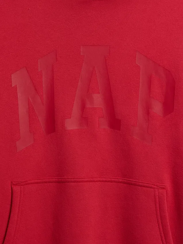 Vintagesoft-hoodie met logo voor volwassenen