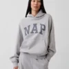 Vintagesoft-hoodie met logo voor volwassenen