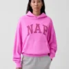 Vintagesoft-hoodie met logo voor volwassenen