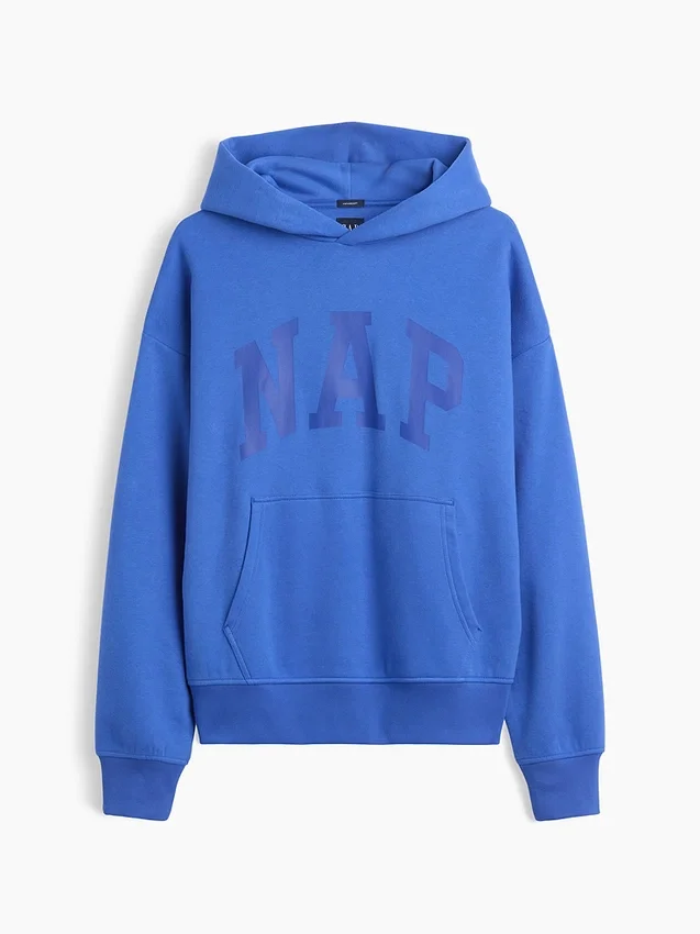Vintagesoft-hoodie met logo voor volwassenen