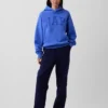 Vintagesoft-hoodie met logo voor volwassenen