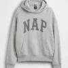 Vintagesoft-hoodie met logo voor volwassenen