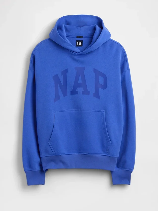 Vintagesoft-hoodie met logo voor volwassenen