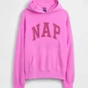Vintagesoft-hoodie met logo voor volwassenen
