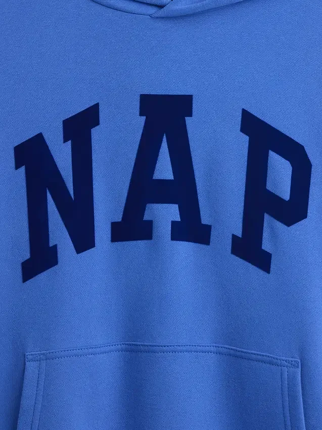Vintagesoft-hoodie met logo voor volwassenen