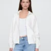 Vintagesoft-hoodie met rits
