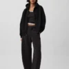 Vintagesoft-hoodie met rits