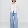 Vintagesoft-hoodie met rits