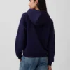 Vintagesoft-hoodie met rits