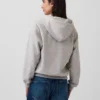 Vintagesoft-hoodie met rits