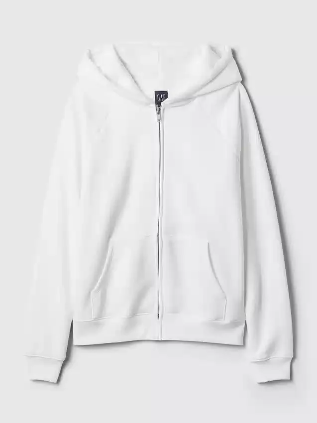 Vintagesoft-hoodie met rits