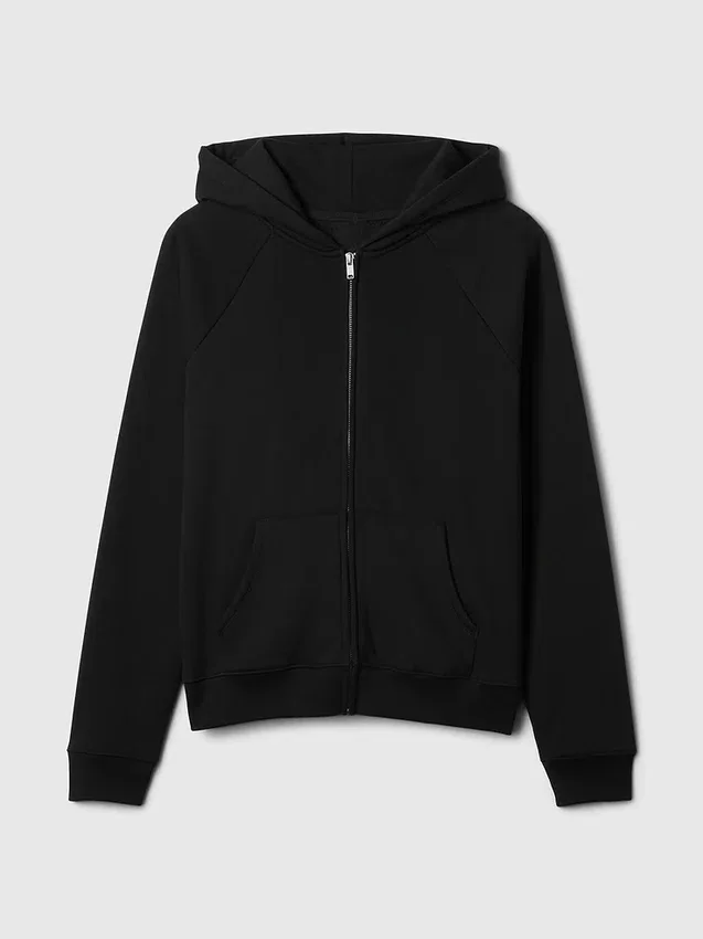 Vintagesoft-hoodie met rits