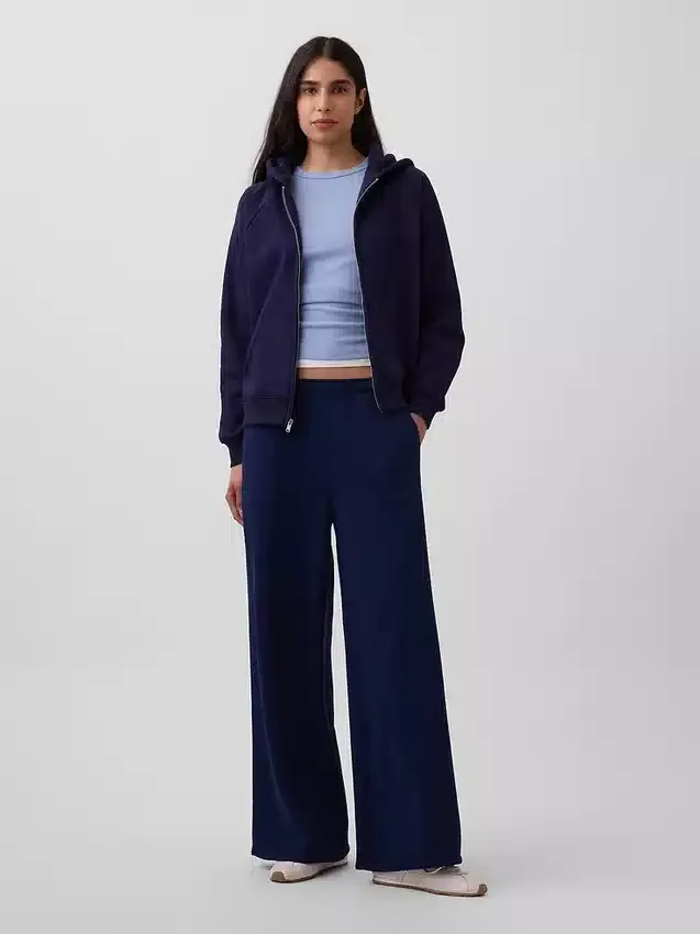 Vintagesoft-hoodie met rits