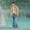 Vintagesoft-hoodie met rits