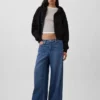 Vintagesoft hoodie met rits en schuine pas
