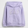 Vintagesoft-hoodie met rits voor Baby & Peuter