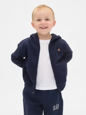Vintagesoft-hoodie met rits voor Baby & Peuter