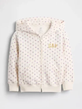 Vintagesoft-hoodie met rits voor Baby & Peuter