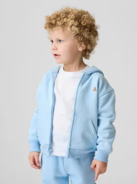Vintagesoft-hoodie met rits voor Baby & Peuter