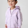 Vintagesoft-hoodie met rits voor Baby & Peuter