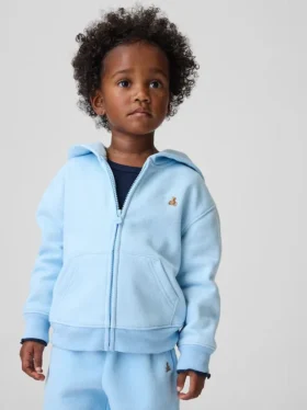 Vintagesoft-hoodie met rits voor Baby & Peuter