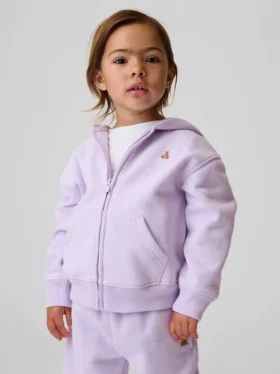 Vintagesoft-hoodie met rits voor Baby & Peuter