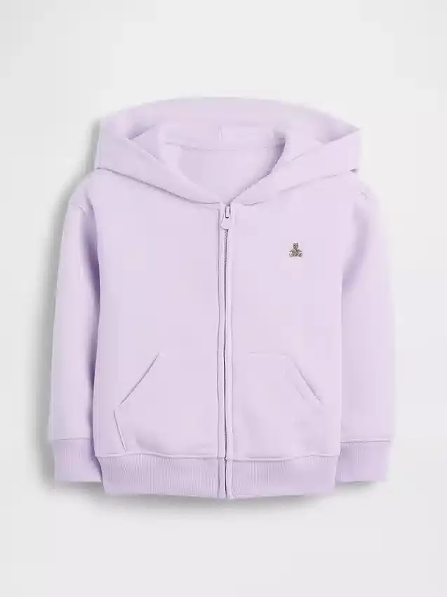 Vintagesoft-hoodie met rits voor Baby & Peuter