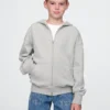 Vintagesoft-hoodie met rits voor kinderen