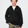 Vintagesoft-hoodie met rits voor kinderen
