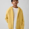 Vintagesoft-hoodie met rits voor kinderen