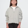 Vintagesoft-hoodie met rits voor kinderen