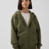 Vintagesoft-hoodie met rits voor kinderen