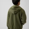 Vintagesoft-hoodie met rits voor kinderen