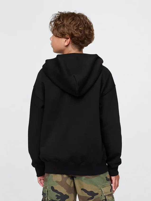 Vintagesoft-hoodie met rits voor kinderen