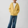 Vintagesoft-hoodie met rits voor kinderen