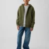 Vintagesoft-hoodie met rits voor kinderen