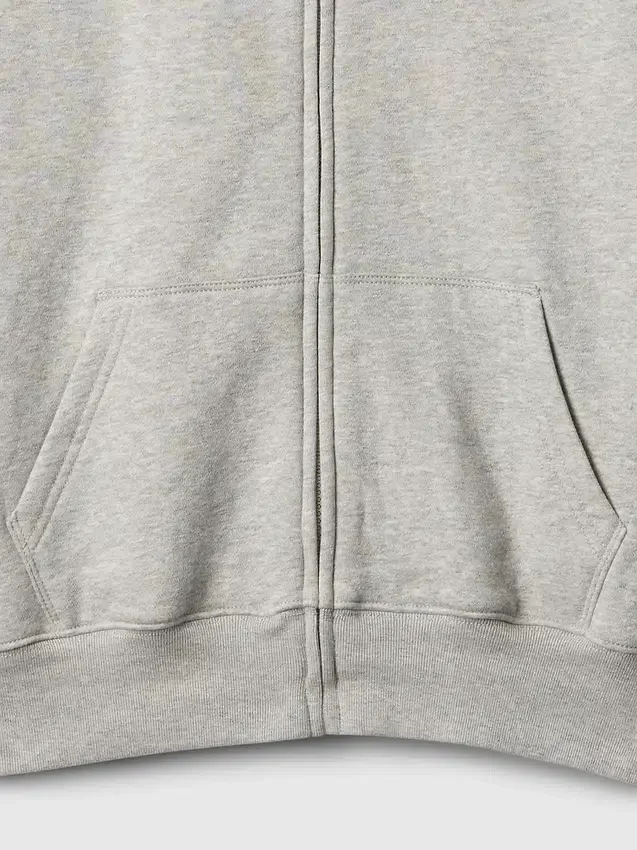 Vintagesoft-hoodie met rits voor kinderen