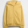 Vintagesoft-hoodie met rits voor kinderen