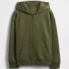 Vintagesoft-hoodie met rits voor kinderen