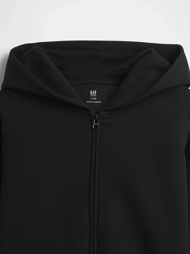 Vintagesoft-hoodie met rits voor kinderen