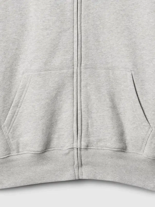 Vintagesoft-hoodie met rits voor kinderen