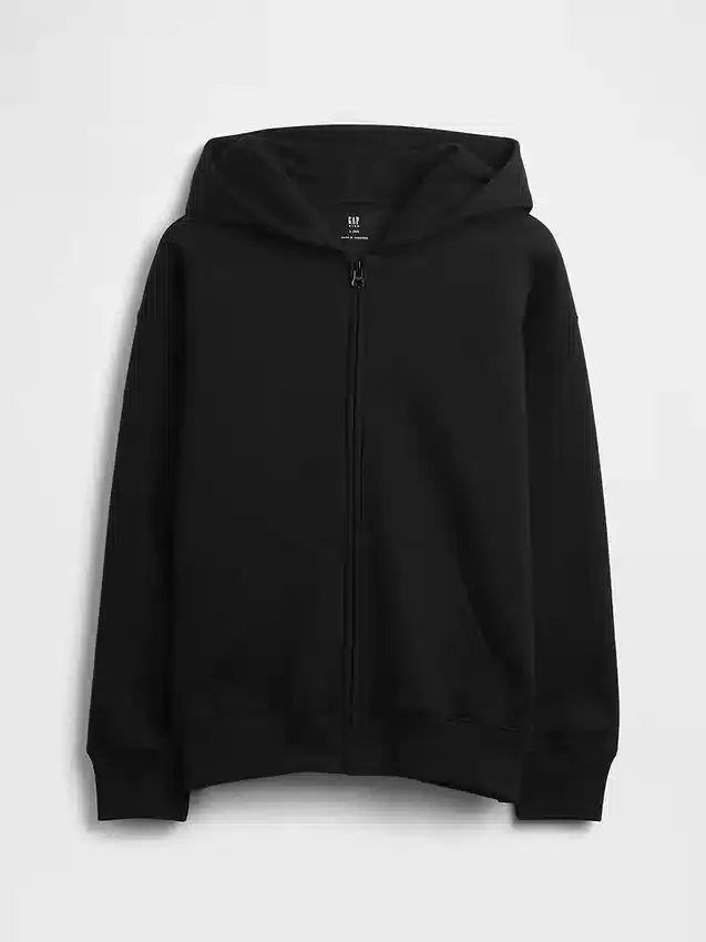 Vintagesoft-hoodie met rits voor kinderen